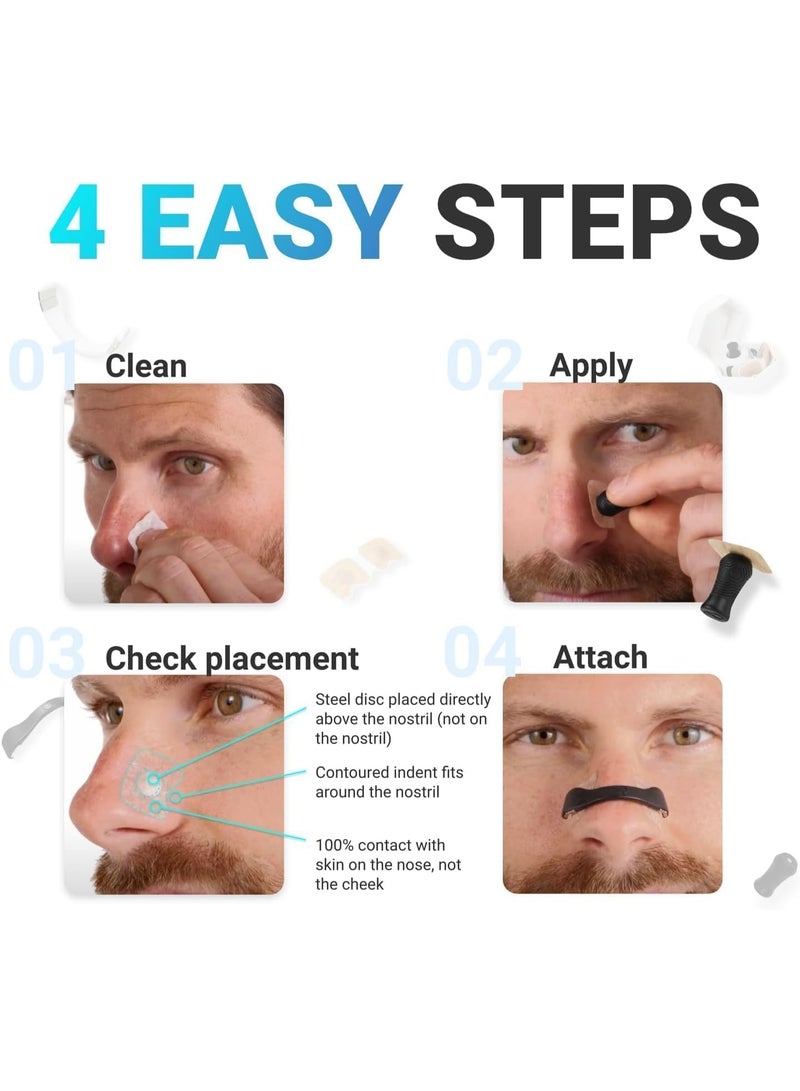 Magnetic Nasal Strips Starter Kit 15 Pairs - Magnetic Nose Strip Reduce Snoring, Improve Sleep Quality - Sweat Resistant, Skin Safe Sleep Nose Strips Breathing for Breathe Better Snoring Solution - Image 5